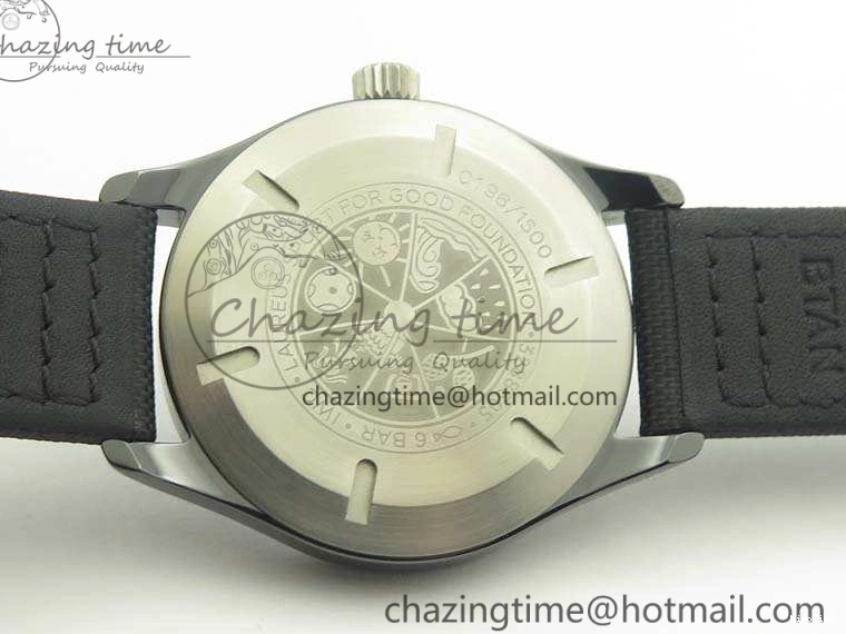 MIROTIME 0125 HighQuality Mark XVIII LAUREUS IW324703 Black Ceramic MKF Best Edition On Black Nylon Strap A 7218